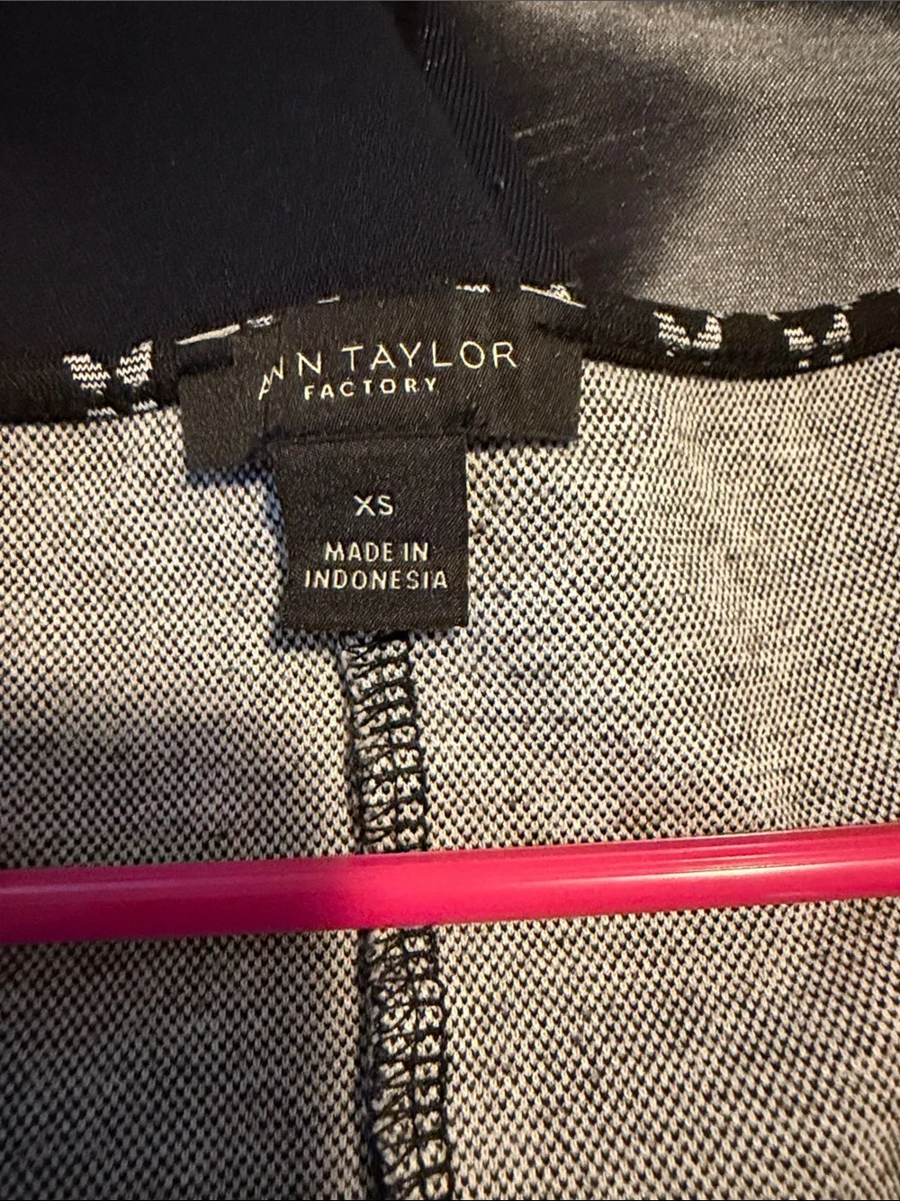 Ann Taylor Factory Black & White Geometric Womens suit